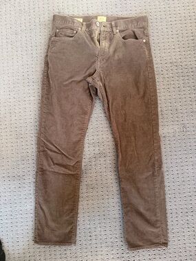 J. Crew Men's Corduroy Pants in Brown